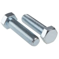 Болт шестигранный с полной резьбой М8х20 DIN 933 класс прочности 12.9 оцинкованная сталь