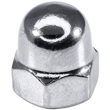 Гайка колпачковая М4 DIN 1587 нержавеющая сталь А2